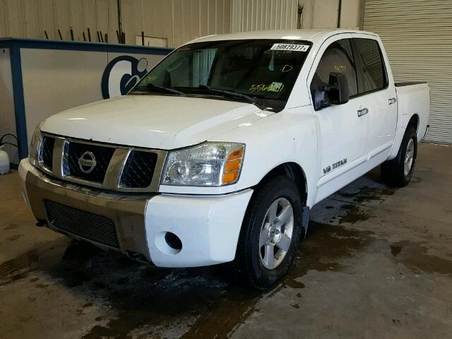 1N6BA07A56N556897 - 2006 NISSAN TITAN XE WHITE photo 2