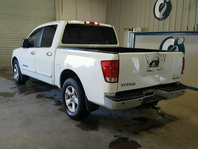 1N6BA07A56N556897 - 2006 NISSAN TITAN XE WHITE photo 3