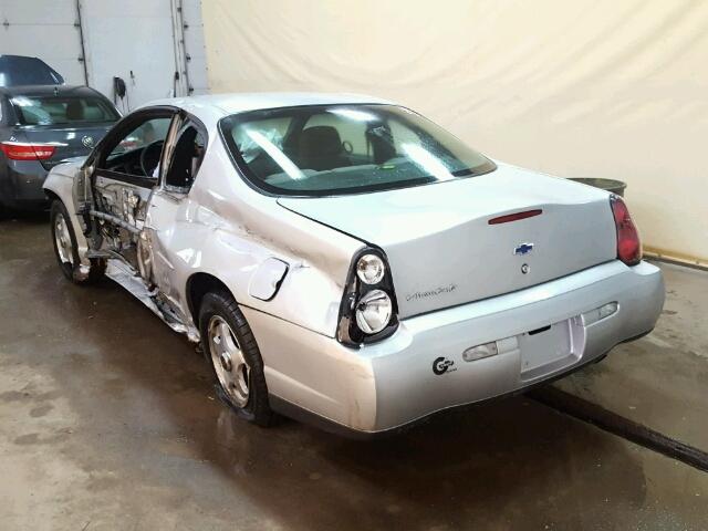 2G1WW12E239100384 - 2003 CHEVROLET MONTE CARL 银色 照片 3