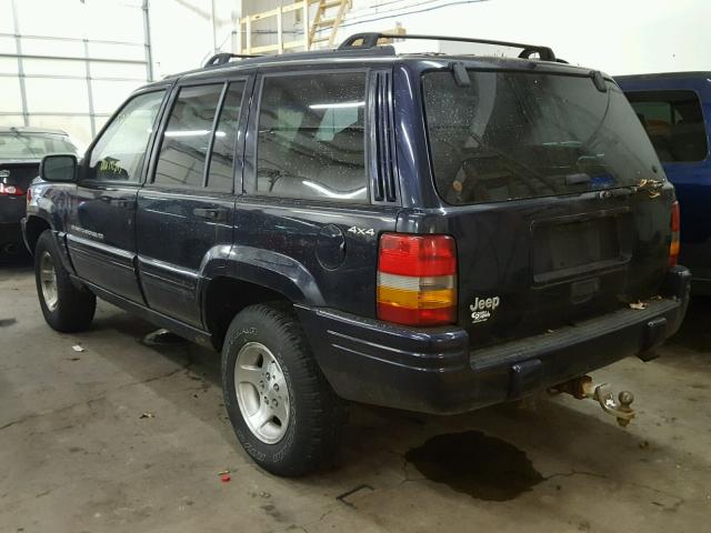 1J4GZ48S8WC214074 - 1998 JEEP GRAND CHER BLUE photo 3