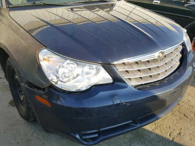 1C3LC46J58N182132 - 2008 CHRYSLER SEBRING LX BLUE photo 9