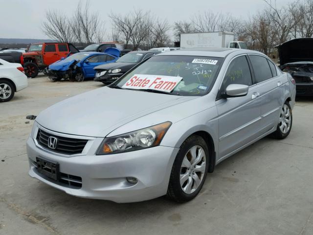 1HGCP36838A051779 - 2008 HONDA ACCORD EXL SILVER photo 2