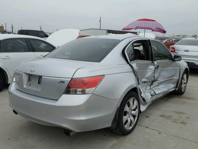 1HGCP36838A051779 - 2008 HONDA ACCORD EXL SILVER photo 4