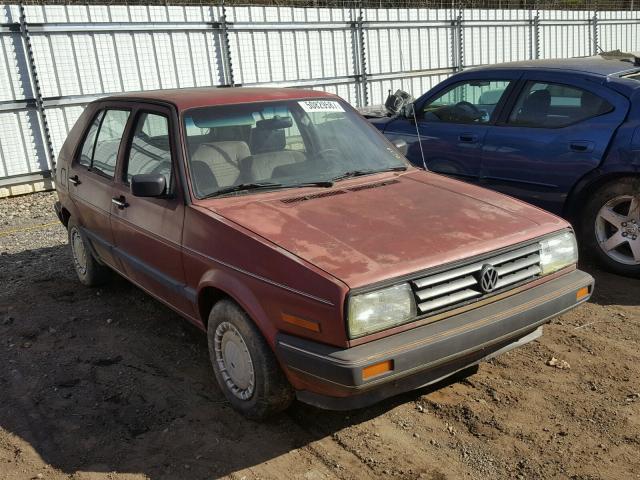 1VWFA9170KV004026 - 1989 VOLKSWAGEN GOLF GL MAROON photo 1