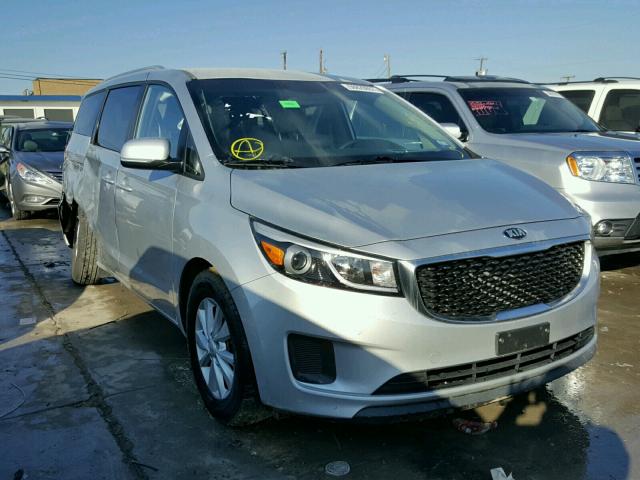 KNDMB5C11G6091896 - 2016 KIA SEDONA LX SILVER photo 1