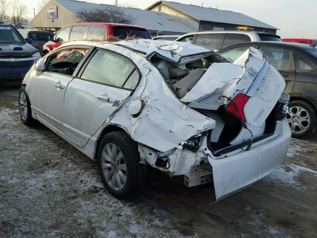 19XFA16999E002532 - 2009 HONDA CIVIC EXL WHITE photo 3