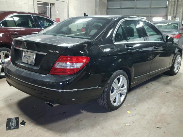 WDDGF8BB2BR160878 - 2011 MERCEDES-BENZ C 300 4MAT BLACK photo 4