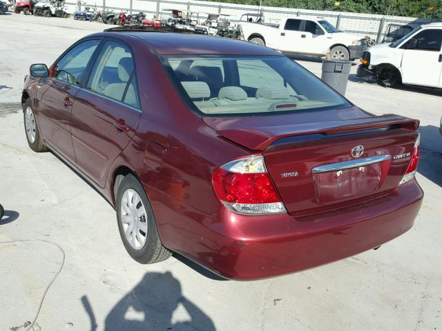 4T1BE32KX6U115924 - 2006 TOYOTA CAMRY LE RED photo 3