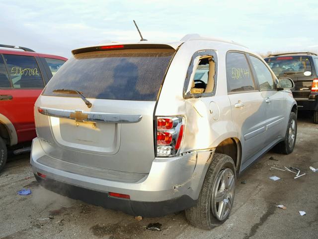 2CNDL33F196211895 - 2009 CHEVROLET EQUINOX LT SILVER photo 4