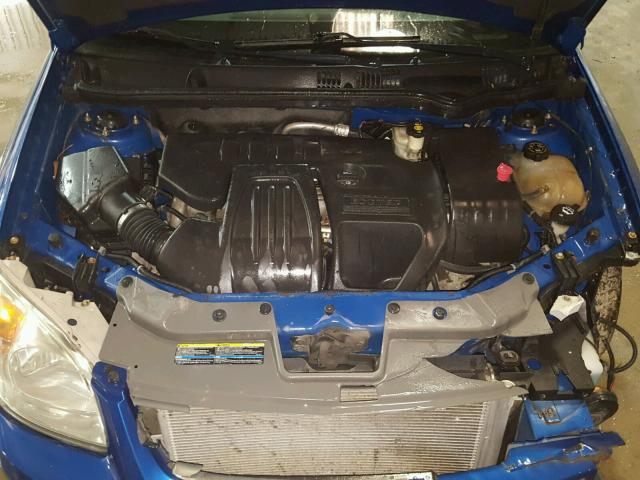 1G1AK12F457603983 - 2005 CHEVROLET COBALT BLUE photo 7