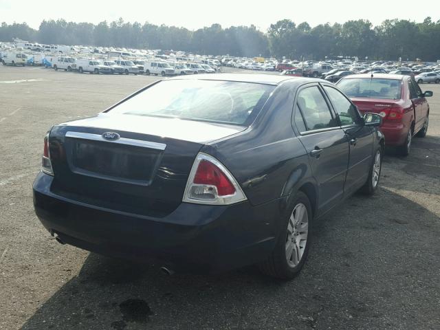 3FAFP08186R163495 - 2006 FORD FUSION SEL BLACK photo 4