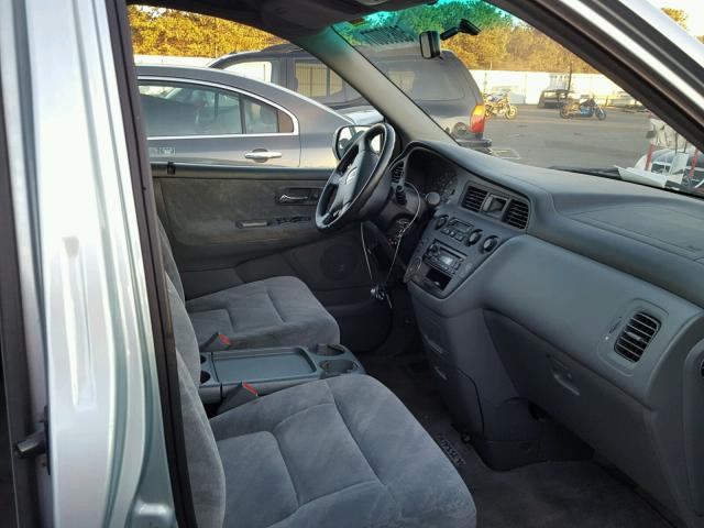 5FNRL18684B102909 - 2004 HONDA ODYSSEY EX BLUE photo 5