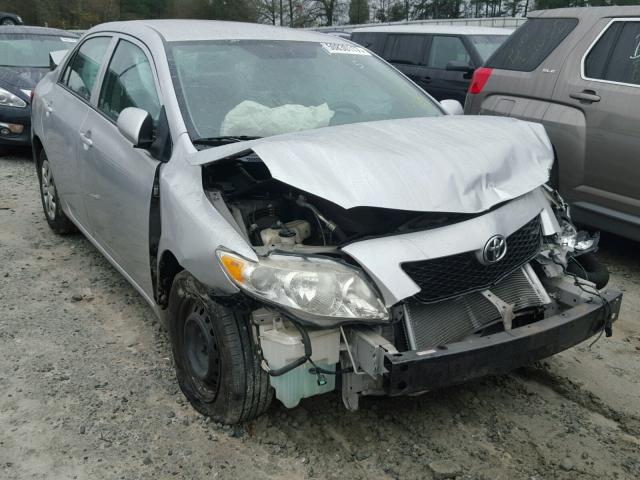 1NXBU4EE9AZ375139 - 2010 TOYOTA COROLLA BA SILVER photo 1