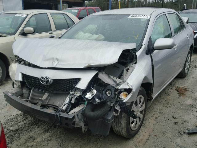 1NXBU4EE9AZ375139 - 2010 TOYOTA COROLLA BA SILVER photo 2