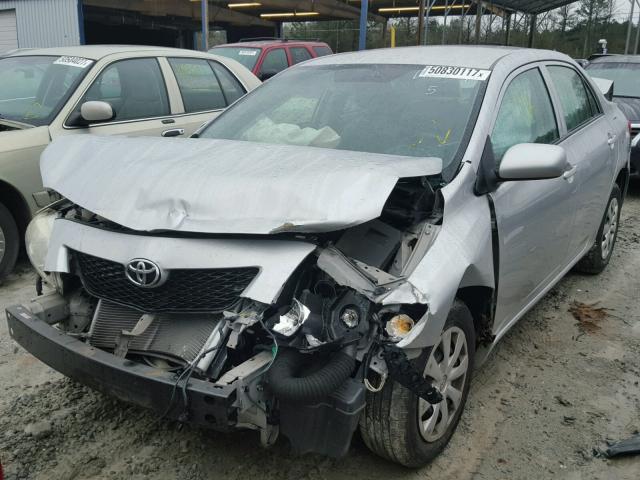 1NXBU4EE9AZ375139 - 2010 TOYOTA COROLLA BA SILVER photo 9