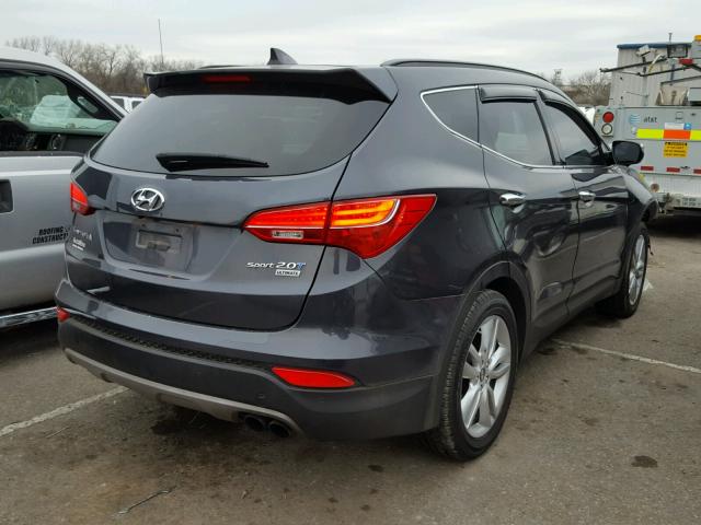 5XYZW4LA1FG284419 - 2015 HYUNDAI SANTA FE S GRAY photo 4