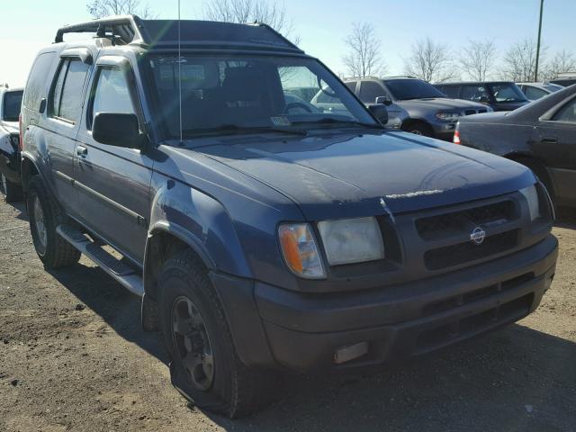 5N1ED28Y1YC589338 - 2000 NISSAN XTERRA XE BLUE photo 1