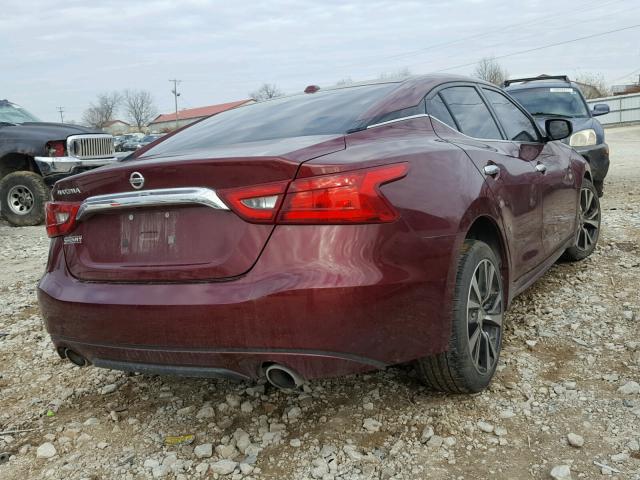 1N4AA6AP2GC392932 - 2016 NISSAN MAXIMA 3.5 MAROON photo 4