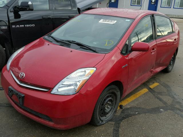 JTDKB22U667077115 - 2006 TOYOTA PRIUS RED photo 2