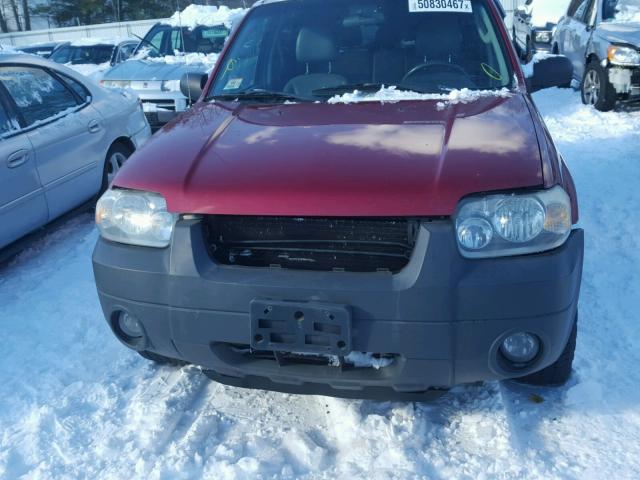 1FMYU93165KD73244 - 2005 FORD ESCAPE XLT RED photo 9