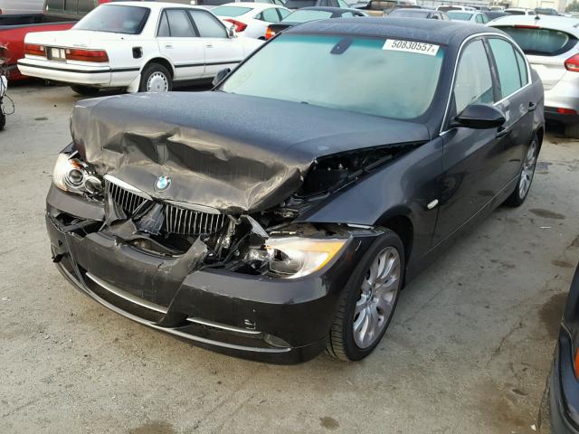 WBAVB73577VH20571 - 2007 BMW 335 I BLACK photo 2
