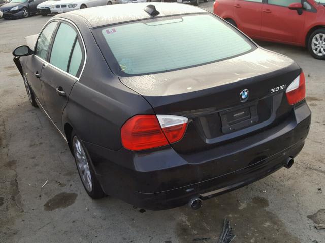 WBAVB73577VH20571 - 2007 BMW 335 I BLACK photo 3