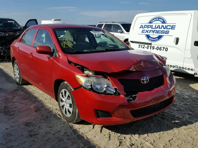 1NXBU4EE0AZ170356 - 2010 TOYOTA COROLLA BA RED photo 1