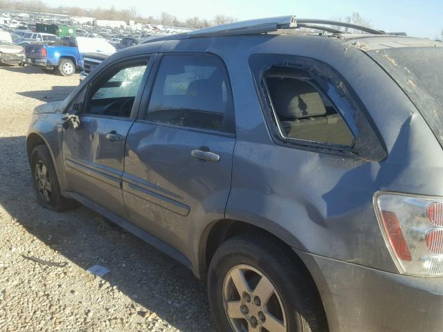 2CNDL73F356190842 - 2005 CHEVROLET EQUINOX LT GRAY photo 9