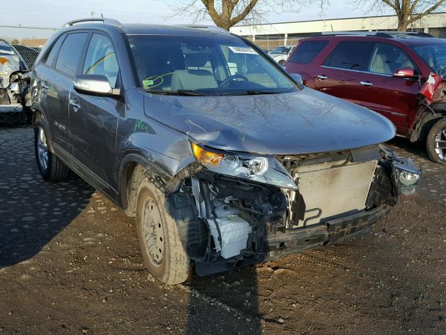 5XYKT3A17BG052294 - 2011 KIA SORENTO BA GRAY photo 1