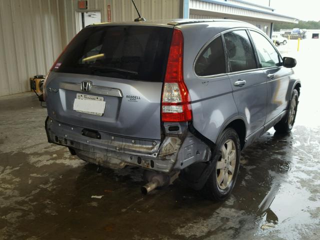 JHLRE48748C022081 - 2008 HONDA CR-V EXL BLUE photo 4