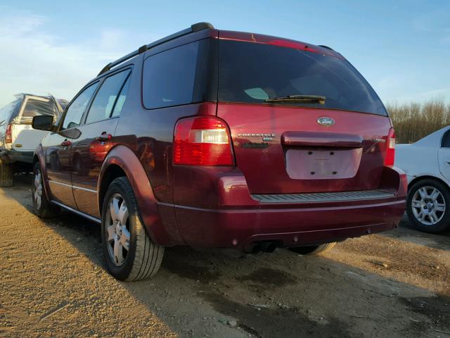 1FMDK06177GA14924 - 2007 FORD FREESTYLE MAROON photo 3