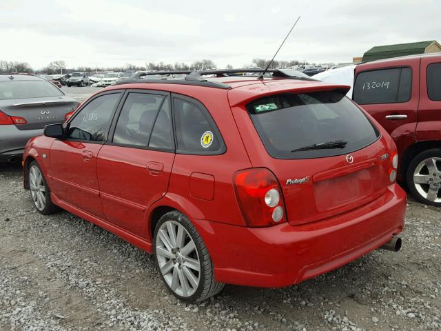 JM1BJ245631116681 - 2003 MAZDA PROTEGE PR RED photo 3