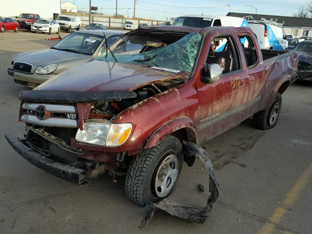 5TBBT44115S470397 - 2005 TOYOTA TUNDRA ACC MAROON photo 2