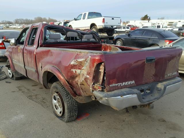 5TBBT44115S470397 - 2005 TOYOTA TUNDRA ACC MAROON photo 3