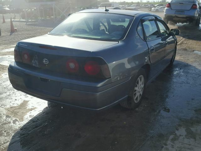 2G1WF52E159216590 - 2005 CHEVROLET IMPALA GRAY photo 4