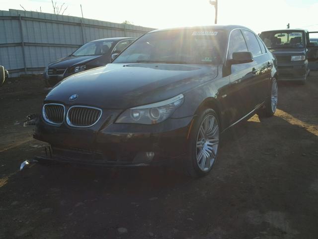 WBANV13518CZ52579 - 2008 BMW 528 XI BLACK photo 2