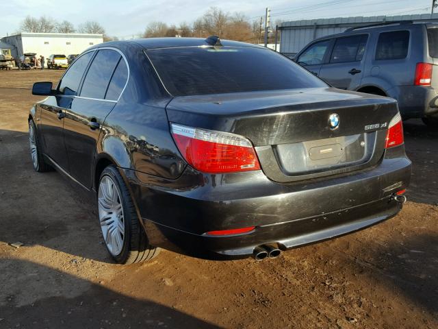 WBANV13518CZ52579 - 2008 BMW 528 XI BLACK photo 3