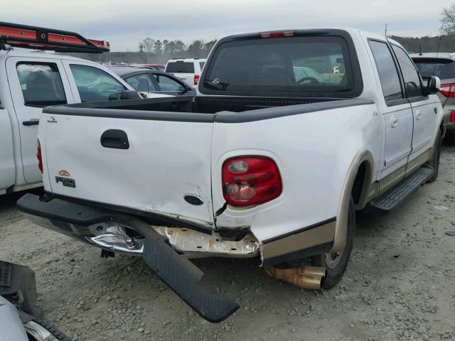 1FTRW07L21KE17020 - 2001 FORD F150 SUPER WHITE photo 4