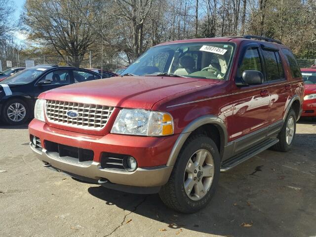 1FMZU74K03ZB21283 - 2003 FORD EXPLORER E RED photo 2