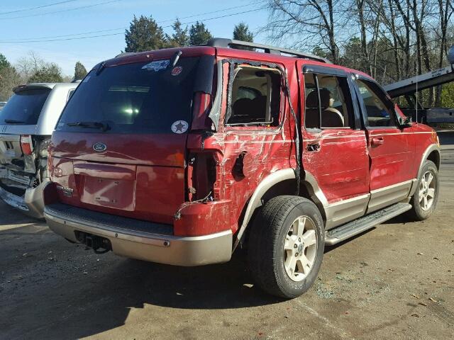 1FMZU74K03ZB21283 - 2003 FORD EXPLORER E RED photo 4