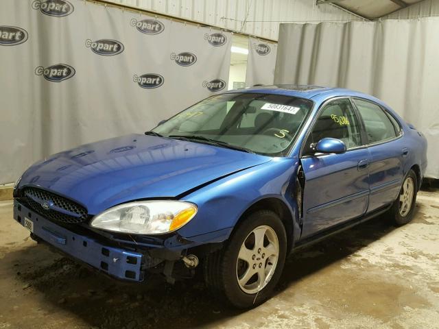 1FAFP55S62G280469 - 2002 FORD TAURUS SES BLUE photo 2