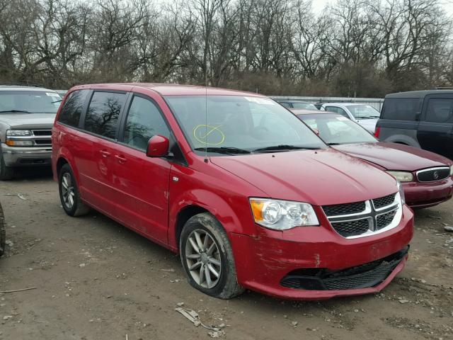 2C4RDGBG6ER223364 - 2014 DODGE GRAND CARA RED photo 1