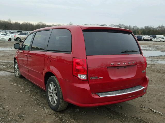 2C4RDGBG6ER223364 - 2014 DODGE GRAND CARA RED photo 3