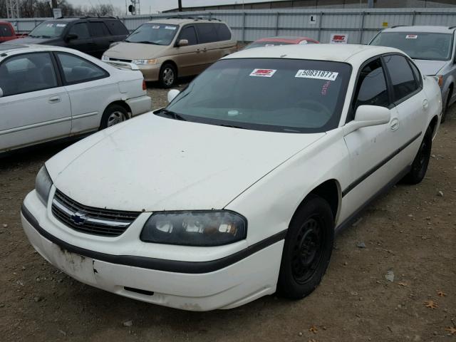 2G1WF52E549121626 - 2004 CHEVROLET IMPALA WHITE photo 2