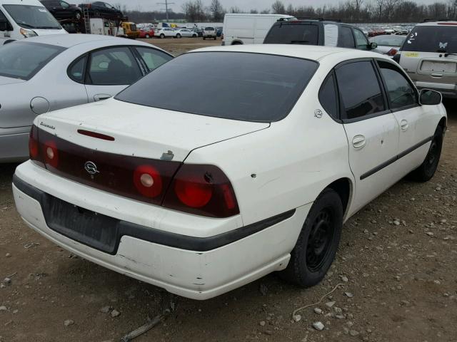 2G1WF52E549121626 - 2004 CHEVROLET IMPALA WHITE photo 4