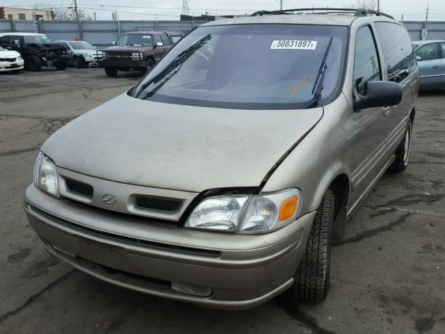 1GHDX13E5YD356002 - 2000 OLDSMOBILE SILHOUETTE BEIGE photo 2