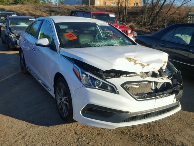 5NPE34AB2FH081003 - 2015 HYUNDAI SONATA SPO WHITE photo 1