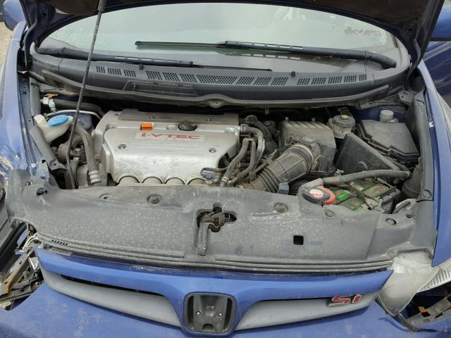 2HGFG21558H705624 - 2008 HONDA CIVIC SI BLUE photo 7