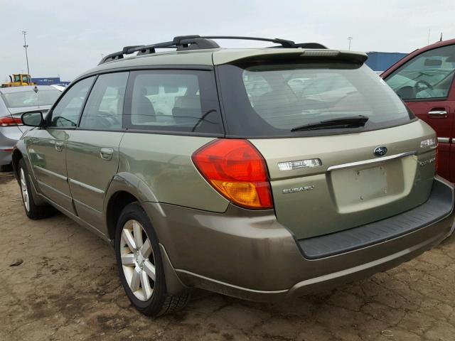 4S4BP62C967345537 - 2006 SUBARU LEGACY OUT GREEN photo 3