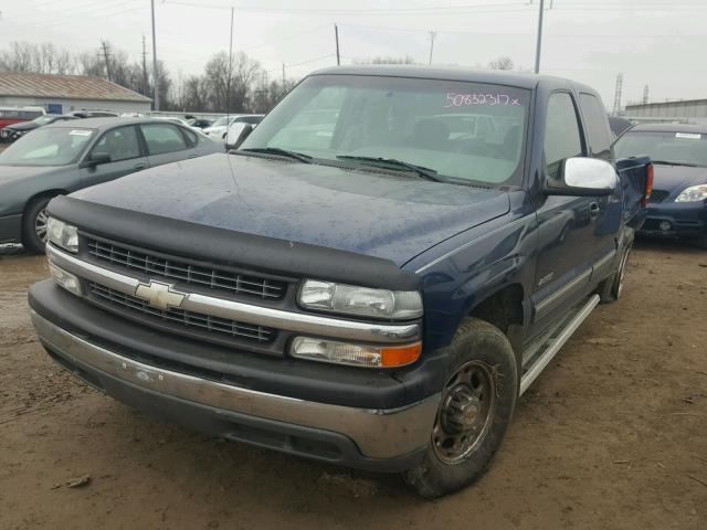 1GCFC29T4XZ118763 - 1999 CHEVROLET SILVERADO BLUE photo 2